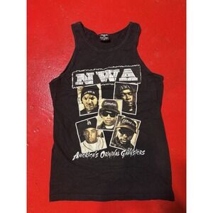 Vintage NWA Tank Top Black Medium Rap T Shirt Flying Horse Graphic Rap Shirt VTG
